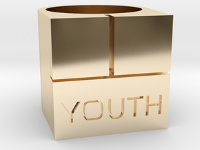 YOUTH Brick Ring - Sz. 5 in 14K Yellow Gold