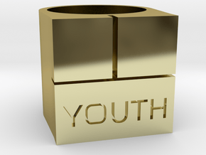 YOUTH Brick Ring - Sz. 5 in 18K Gold Plated