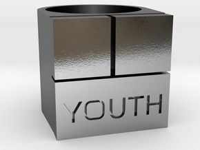 YOUTH Brick Ring - Sz. 8 in Polished Silver