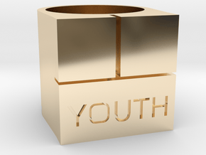 Youth Box Ring - Sz. 9 in 14K Yellow Gold