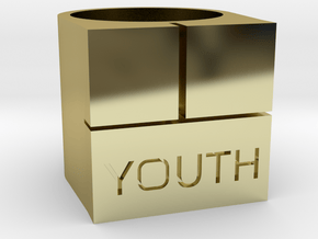 Youth Box Ring - Sz. 9 in 18K Gold Plated
