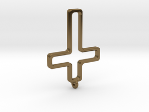 Hollow Cross in Polished Bronze