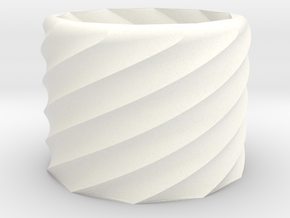 30mm tall vase in White Processed Versatile Plastic