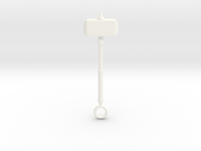 Wrath Hammer Pendant (MKX) in White Processed Versatile Plastic