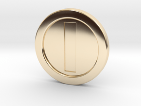 Mario Coin in 14k Gold Plated Brass