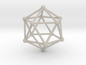 Solid Icosahedron  in Natural Sandstone