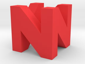 N64 Logo in Red Processed Versatile Plastic