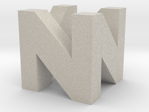 N64 Logo in Natural Sandstone