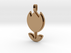 Tulip Pendant Thick in Polished Brass