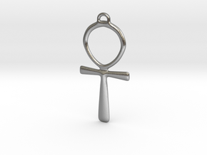Ankh in metal in Natural Silver
