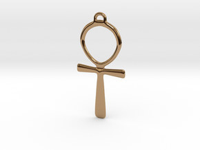 Ankh in metal in Polished Brass