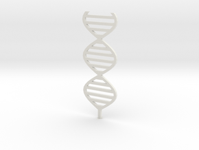 DNA sculpture 1:200 in White Natural Versatile Plastic