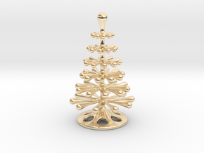 Christmas Tree Place Card in 14K Yellow Gold