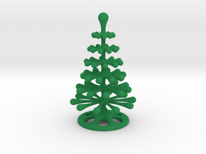 Christmas Tree Place Card in Green Processed Versatile Plastic