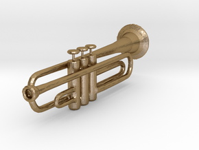 Trumpet in Polished Gold Steel