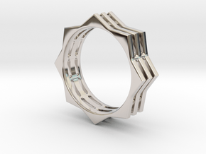 You're A Star Ring in Rhodium Plated Brass