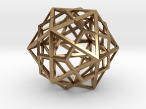 Icosahedron, Dodecahedron, Octahedron in Natural Brass