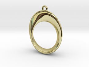 Mobius Pendant in 18k Gold Plated Brass