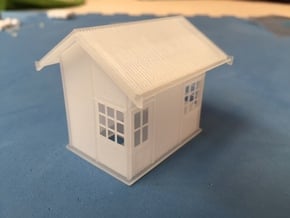 1929 point lever relay hut HO scale  in Tan Fine Detail Plastic