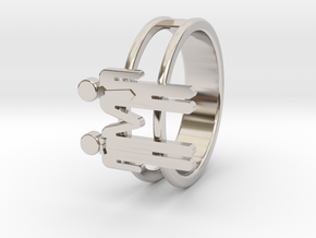 Love Collection Rings - Man and Man Ring in Platinum: 6 / 51.5