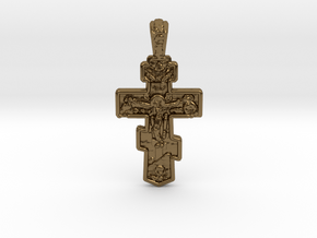 Pendant Cross 1 in Polished Bronze