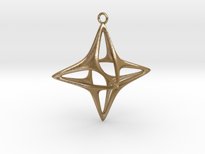Christmas Star No.1 in Polished Gold Steel