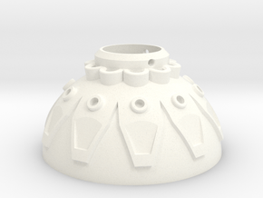 Dalek Gun-stick (ball-joint cup, #dg004) in White Processed Versatile Plastic