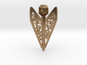 Bagani Artifact Pendant in Natural Brass