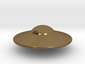 Alien Spaceship Custom Monopoly Piece in Polished Bronze