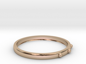 Simple Ring in 14k Rose Gold Plated Brass