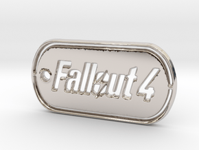 Fallout 4 Dog Tag in Platinum