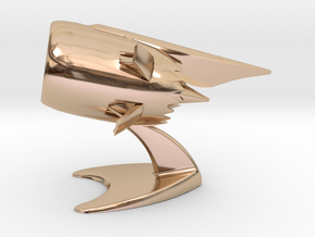 Jet Engine Desk Display in 14k Rose Gold Plated Brass