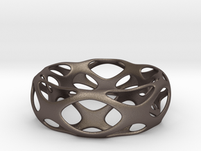 Frohr Desgin Bracelet Voronoi Style 4-11 in Polished Bronzed Silver Steel