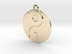 Balance Pendant in 14k Gold Plated Brass