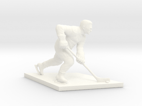 Hockey Player in White Processed Versatile Plastic