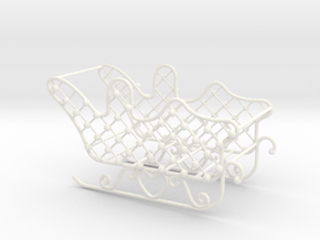 Christmas sleigh in White Processed Versatile Plastic