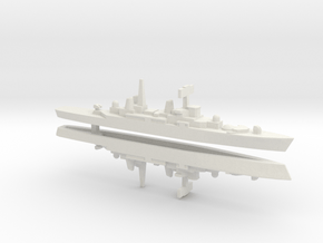 HMS Bristol x 2, 1/2400 in White Natural Versatile Plastic