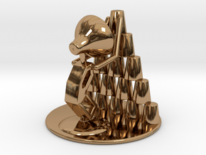 Juju "Playing with cups"  - DeskToys in Polished Brass