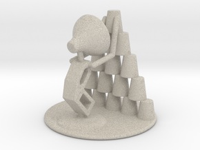 Juju "Playing with cups"  - DeskToys in Natural Sandstone
