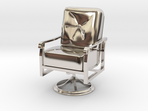 Mini Chair in Rhodium Plated Brass