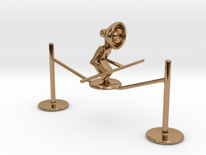Lala "Walking on rope" - DeskToys in Polished Brass