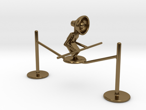 Lala "Walking on rope" - DeskToys in Polished Bronze