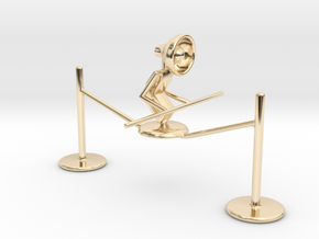 Lala "Walking on rope" - DeskToys in 14k Gold Plated Brass