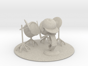 Lala "Trying Drums" - DeskToys in Natural Sandstone