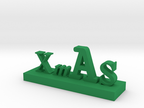 XMAS Letter 3 in Green Processed Versatile Plastic