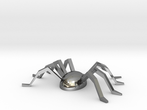  Spider Souvenir in Fine Detail Polished Silver