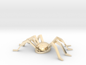  Spider Souvenir in 14k Gold Plated Brass