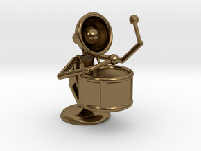 Lala "Performing in Drum Band" - DeskToys in Polished Bronze