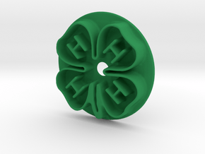 4H Clover Cookie Cutter Small 60mm in Green Processed Versatile Plastic