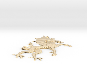 Dragon Pendant in 14K Yellow Gold